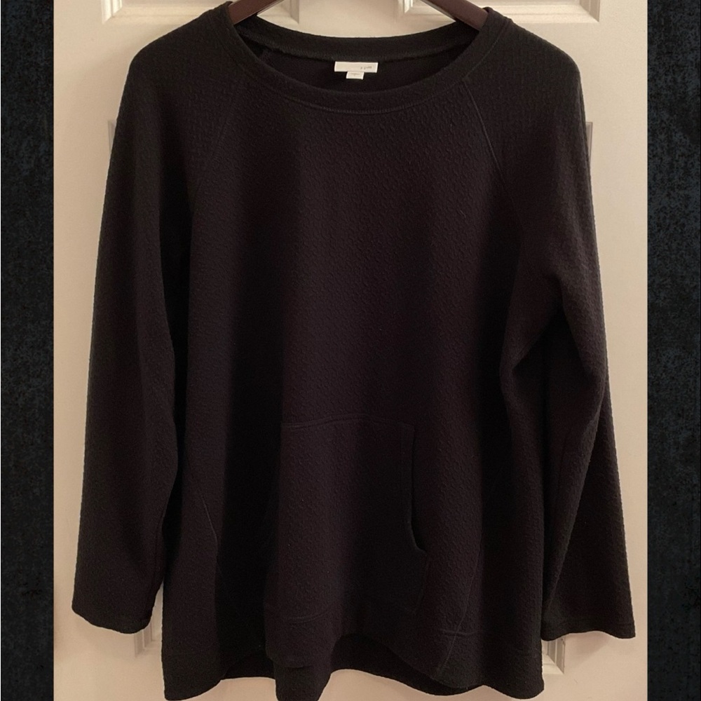 J. Jill Textured Tunic - Size Large - Black